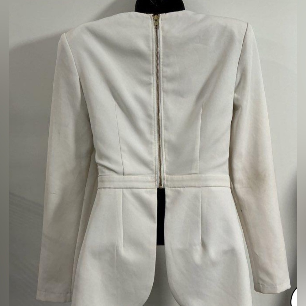 Blithe, Size Small. Elegant White And Tan Women's… - image 4